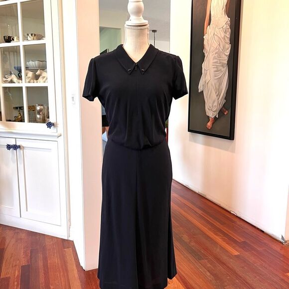 CHANEL Navy Back Cutout Dress - Picture 3 of 13